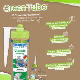 WEICON Green Tube Flex 310M Classic weiß 280 ml