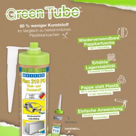 WEICON Green Tube Flex 310M Edelstahl 280 ml