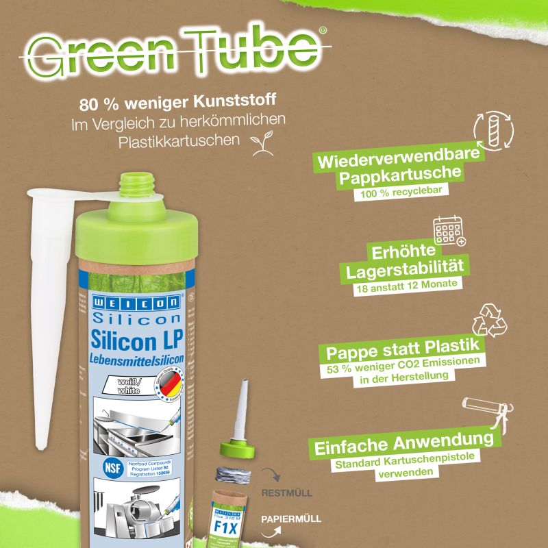 WEICON Green Tube Silicon LP weiß 280 ml