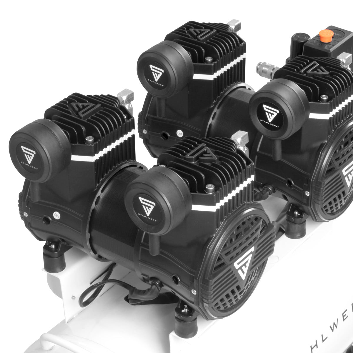 STAHLWERK Kompressor ST-510 Pro 10 bar 4,3 PS 3,2 kW 420 l/min 50 l Tank ölfrei