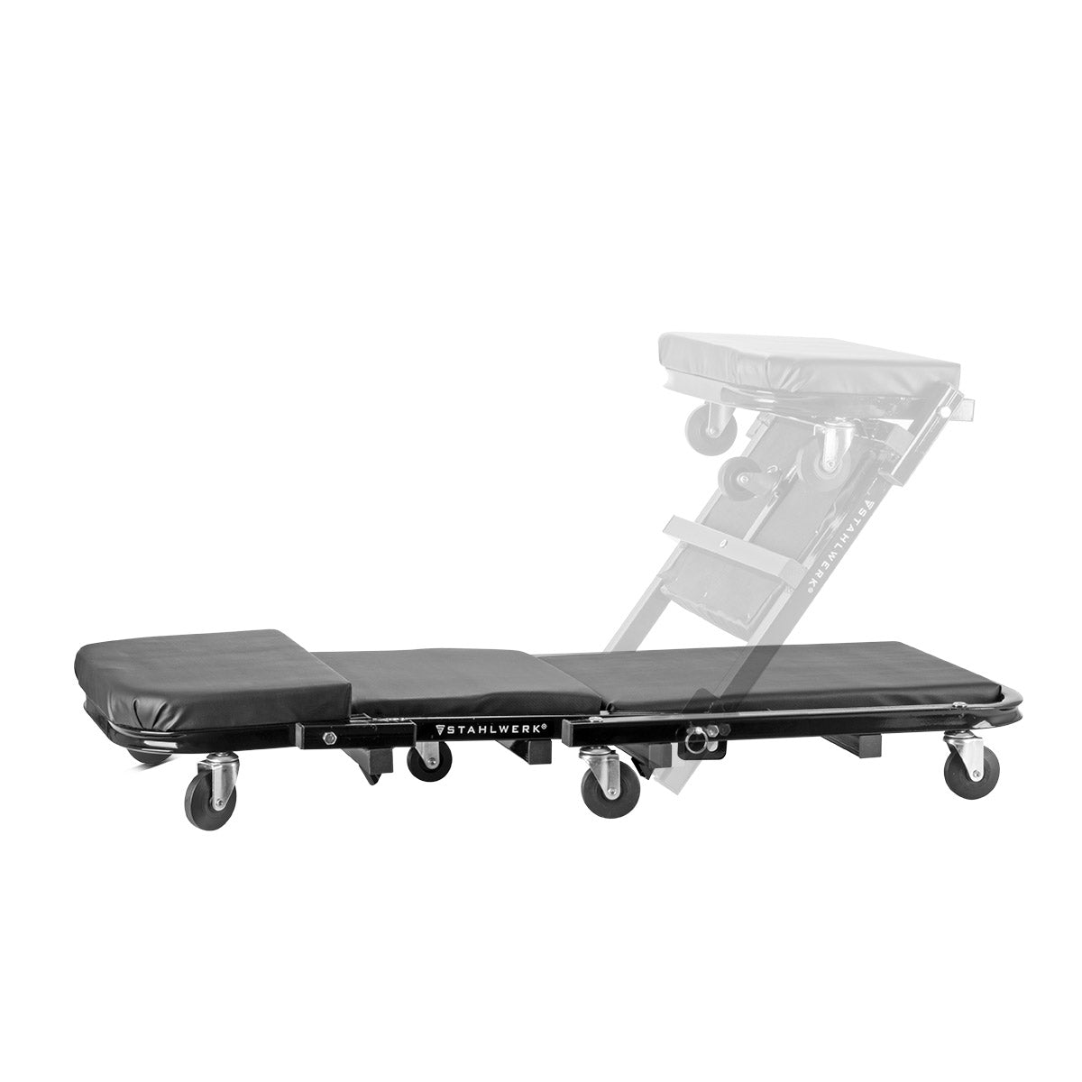 STAHLWERK Werkstatthocker FRC-40 ST 2 in 1 mit 150 kg Tragfähigkeit