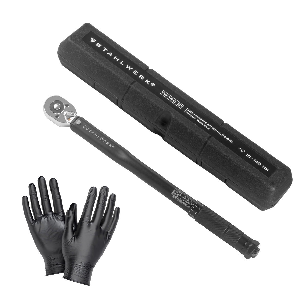STAHLWERK Drehmomentschlüssel TW-140 ST 10-140 Nm 3/8 Zoll Umschaltknarre