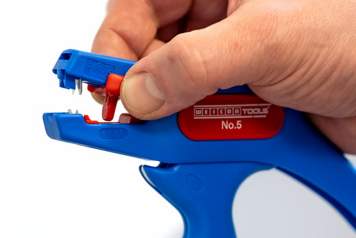 WEICON Abisolierzange No. 5 | für alle gängigen flexiblen und massiven Leiter | Arbeitsbereich 0,2 - 6,0 mm²