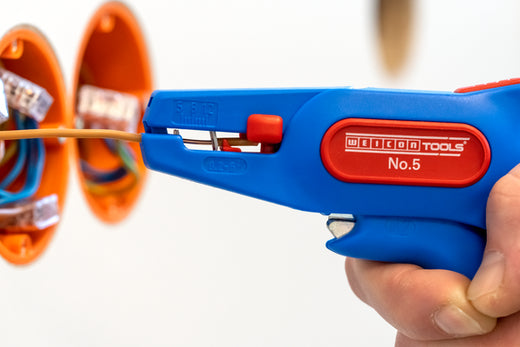 WEICON Abisolierzange No. 5 | für alle gängigen flexiblen und massiven Leiter | Arbeitsbereich 0,2 - 6,0 mm²