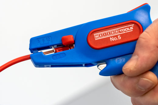 WEICON Abisolierzange No. 5 | für alle gängigen flexiblen und massiven Leiter | Arbeitsbereich 0,2 - 6,0 mm²