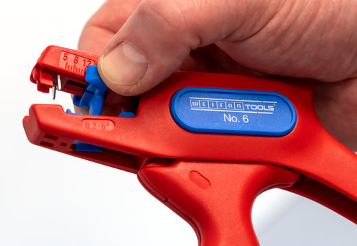WEICON Abisolierzange No. 6 | für Arbeiten unter Spannung bis 1.000 Volt | Arbeitsbereich 0,2 - 6,0 mm²