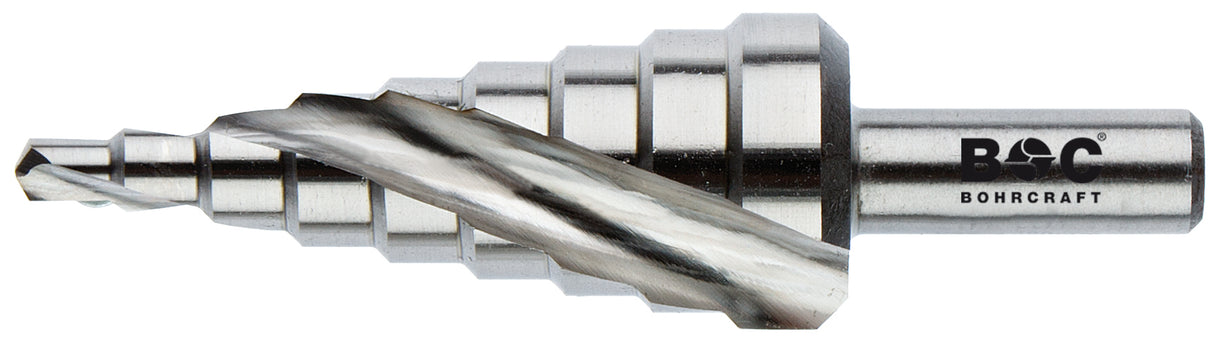Profi-Basic - Spiralnut Stufenbohrer HSS-E Co5 Abstufung 1 mm