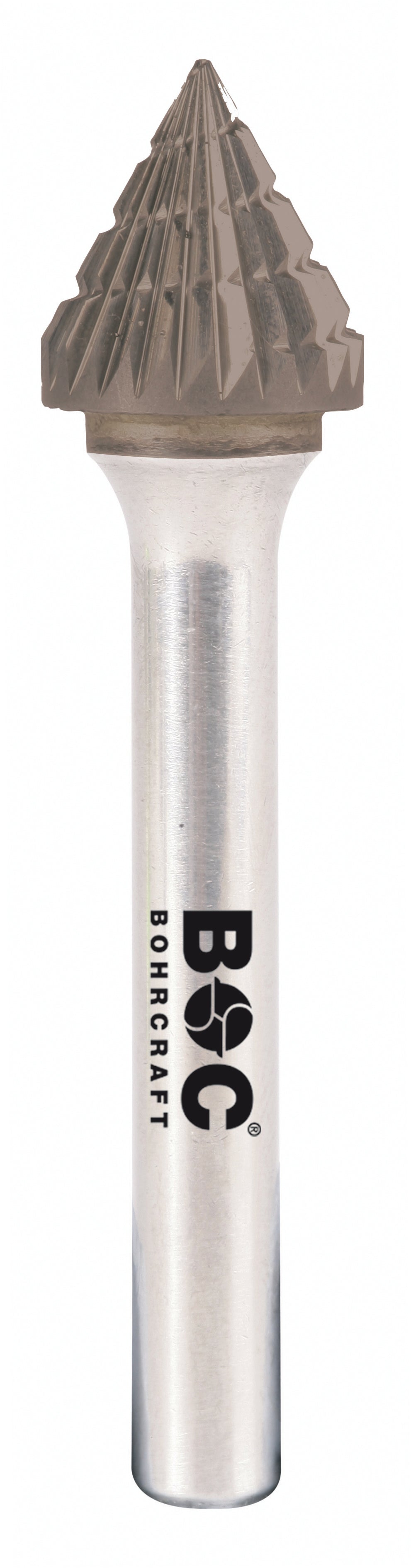 Bohrcraft - HM-Frässtift Form J Kegel 60°, TiAlN