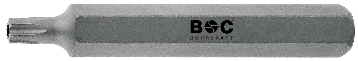 Bohrcraft - Torx-Bits m. Loch 10 mm 6-kant Schaft