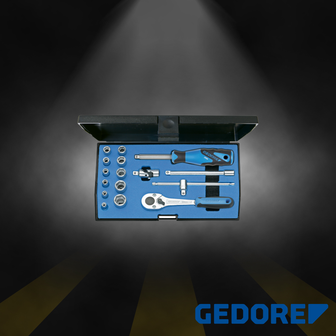 Steckschlüssel-Satz 1/4" 16-tlg 6-kant 4-13 mm