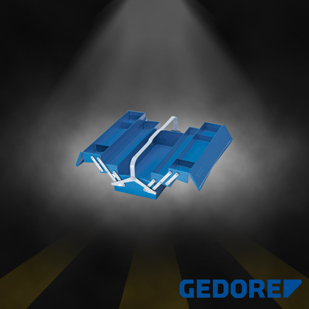 Werkzeugkasten 5 Fächer leer 210x535x225 mm