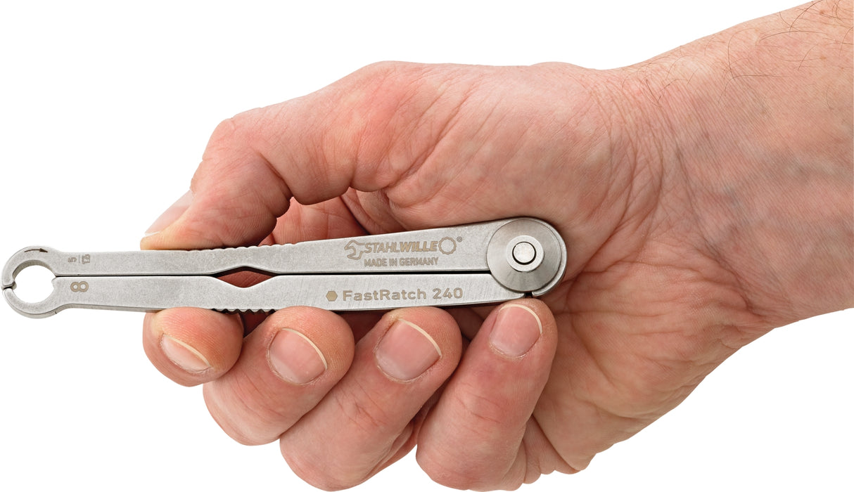 STAHLWILLE FastRatch 240 Set – Ratschen‑Ringmaulschlüssel (4‑, 5‑ oder 6‑teilig)