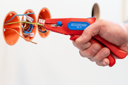 WEICON Abisolierzange No. 6 | für Arbeiten unter Spannung bis 1.000 Volt | Arbeitsbereich 0,2 - 6,0 mm²
