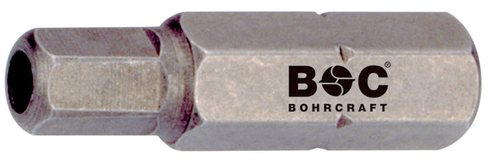 Bohrcraft - Schrauber-Bits 1/4" m. Loch für Innensechsk.-Schr.