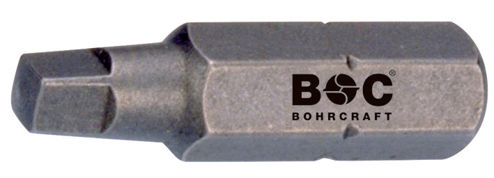 Bohrcraft - Schrauber-Bits 1/4" für Robertson Vierkant Schr.