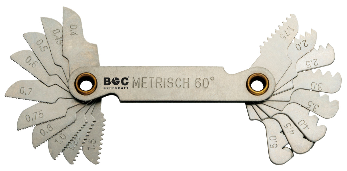 Bohrcraft - Gewindeschablone 6 Blatt