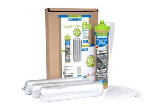WEICON Green Tube Set Natursteinkleber grau 280 ml