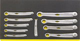 STAHLWILLE FastRatch 240 TCS Satz – Ratschen‑Ringmaulschlüssel‑Set (6‑ oder 10‑teilig)